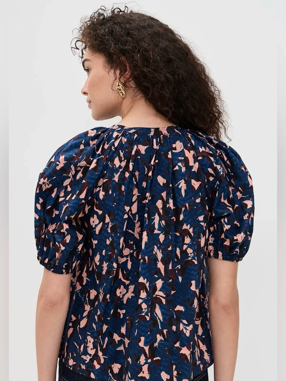 Ulla Johnson Loli Short Sleeve Blouse